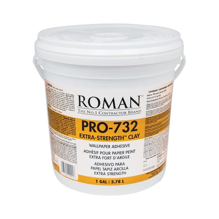 Roman Decorating Roman PRO-732 Extra Strength Clay/Modified Starches Tan Adhesive 1 gal 10001